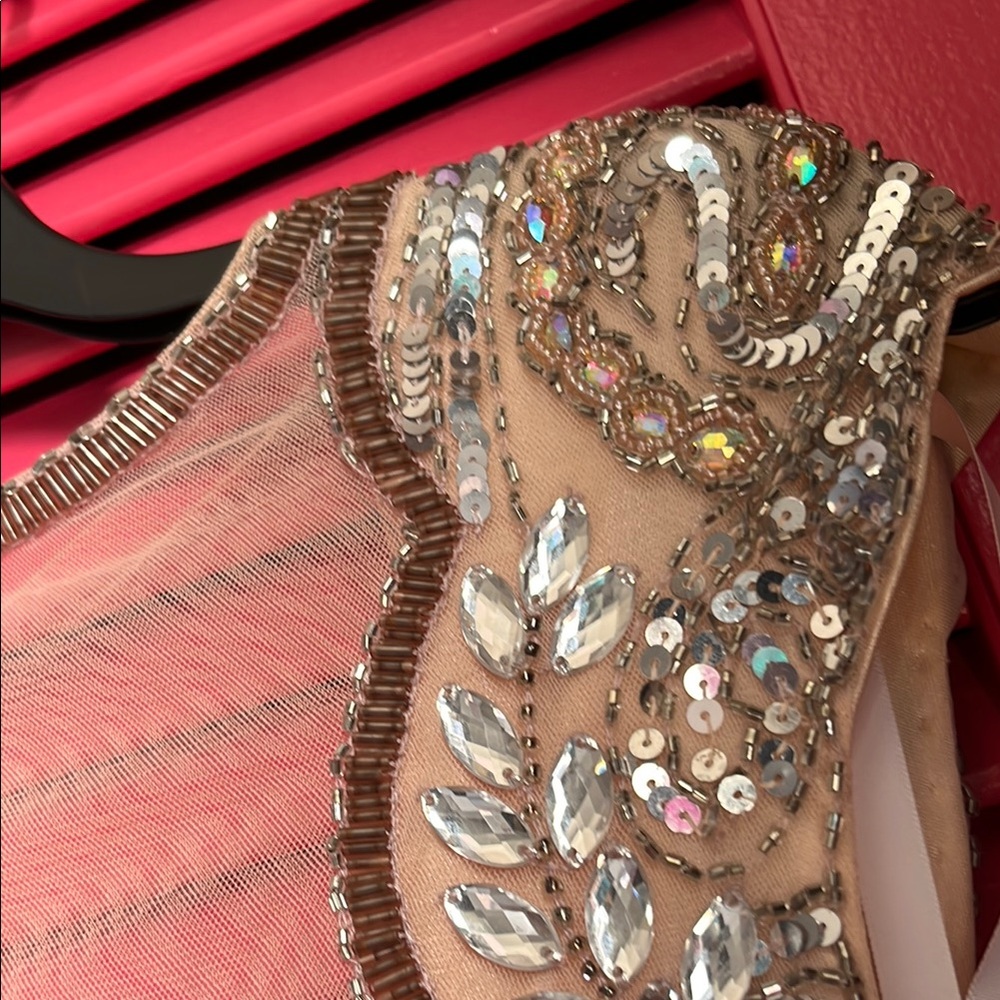 NWT Primavera Couture Gold and Silver Embellished Dress - Picture 12 of 17